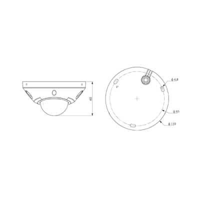Tiandy Dome IP Camera 5MP with 30m IR, Starlight, SMD+Perimeter+Face mod. TC-C35PS Spec:I3/E/Y/M/H/2.8mm/V4.2