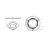 Tiandy Turret IP Canera 2MP with 30m IR mod. TC-C320N Spec:I3/E/Y/2.8mm