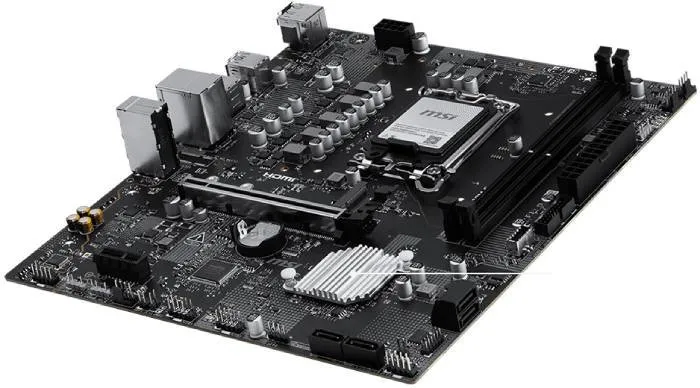 MB MSI PRO H810M-E DDR5 ST1851 2D5 1M.2 4S3 2PCIE HD/DP - immagine prodotto