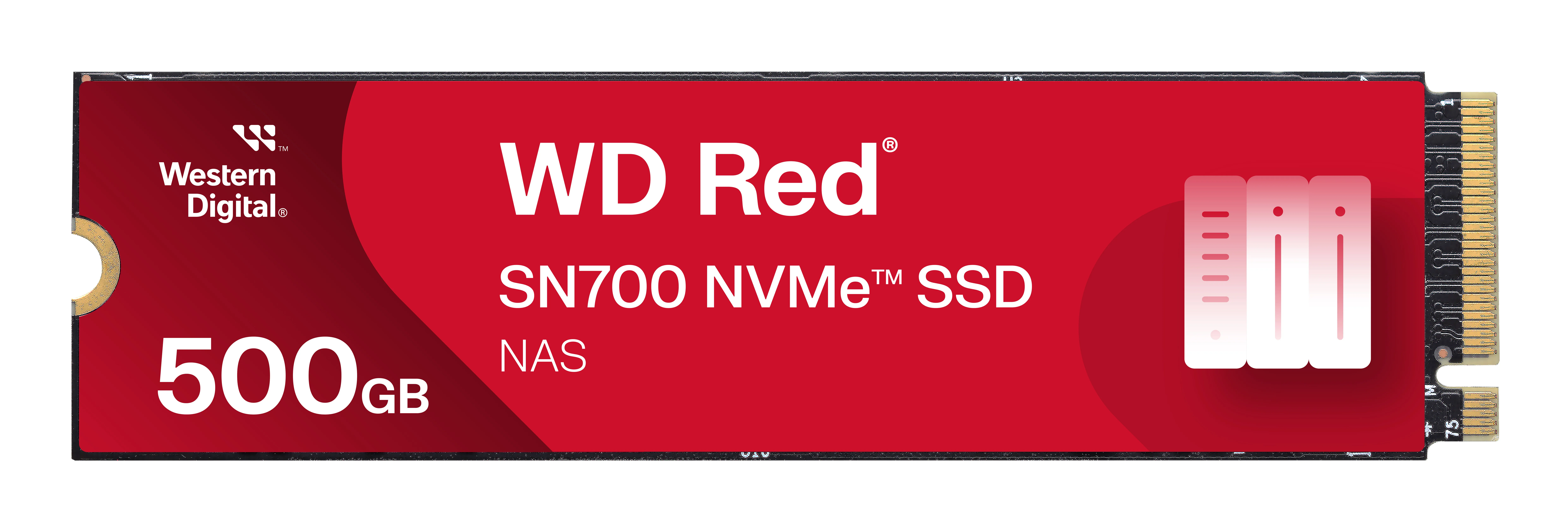 WESTERN DIGITAL SSD INTERNO RED SN700 500GB M.2 2280 PCIE 3.0 X4 NVME - immagine prodotto
