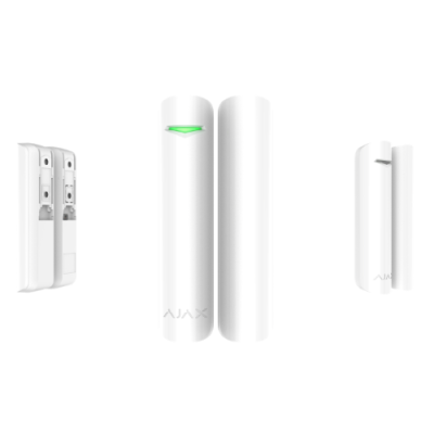 AJAX Contatto magnetico via radio con 1 ingresso ausiliario, colore bianco