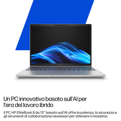 HP Notebook EliteBook 8 G1a Wolf Pro AMD Ryzen AI 5 230 Display 40,6 cm (16") WUXGA 16 GB DDR5-SDRAM 512 GB SSD W11Pro Silver