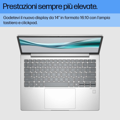 HP Notebook EliteBook G11 Intel Core Ultra 7 155U Display 35,6 cm (14") WUXGA 16 GB DDR5-SDRAM 512 GB SSD Wi-Fi 6E Win11Pro Silv