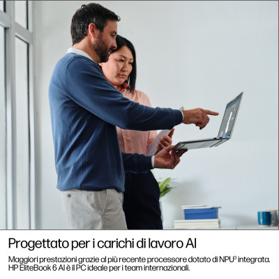 HP Notebook EliteBook 6 G1i AI Intel Core Ultra 7 265U Display 40,6 cm (16") WUXGA 16 GB DDR5-SDRAM 512 GB SSD Wi-Fi 6E W11Pro S