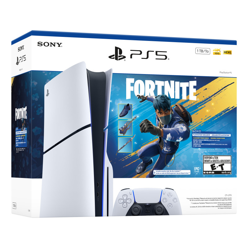 Sony PlayStation 5 Console Fortnite Flowering Chaos Bundle 1.02 TB Wi-Fi Black, White