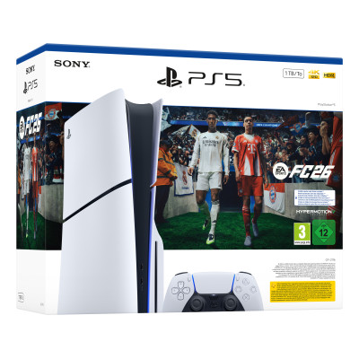Sony PlayStation 5 Console EA Sports FC 26 Bundle 1 TB Wi-Fi Black, White