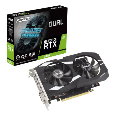 ASUS Dual RTX3050-O6G NVIDIA GeForce RTX 3050 6 GB GDDR6