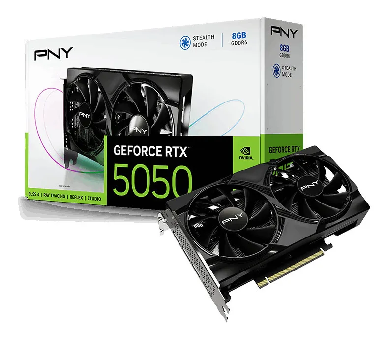 VGA PNY RTX 5050 8GB GDDR6 DUALFAN DLSS 4 - immagine prodotto