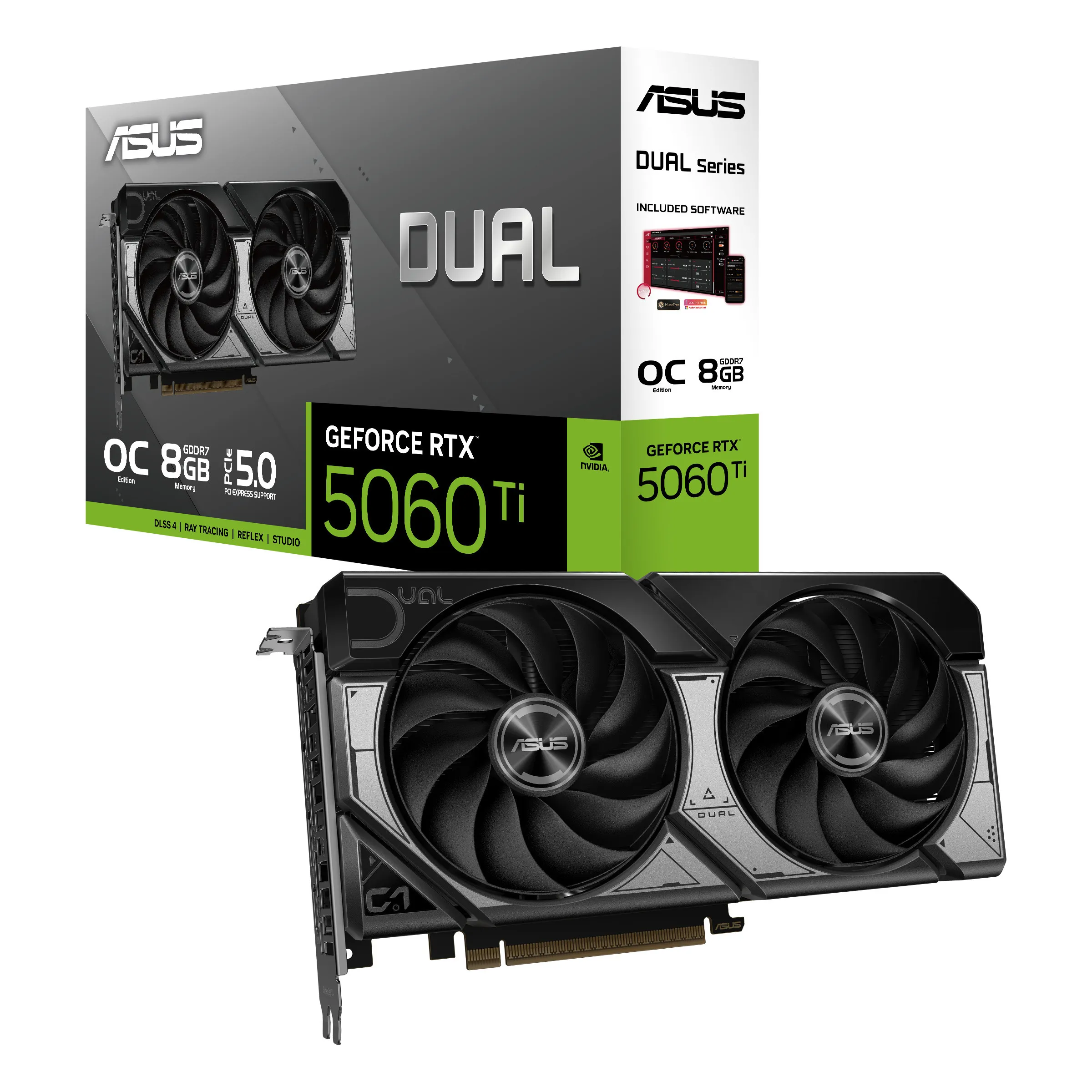 ASUS NVIDIA GeForce RTX 5060 Ti Dual RTX5060TI-O8G 8 GB GDDR7