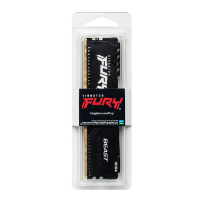 Kingston Technology FURY Beast RAM 32GB 3200MT/s DDR4 CL16 DIMM Black
