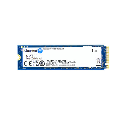 Kingston Technology 1000G NVMe SSD M.2 1TB 2280 NVME NV3 PCIE 4.0 R/W 6000/4000 MB/S 3D NAND