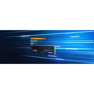 Kingston Technology 2048G KC3000 SSD M.2 2,48TB 2280 NVME PCIE 4.0 GEN4X4 R/W 7000/7000 MB/S