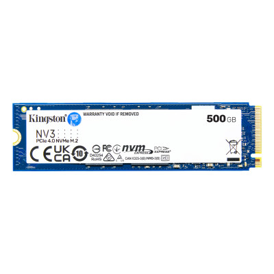 Kingston Technology 500G NV3 SSD M.2 500GB 2280 NVME PCIE 4.0 R/W 5000/3000 MB/S 3D NAND