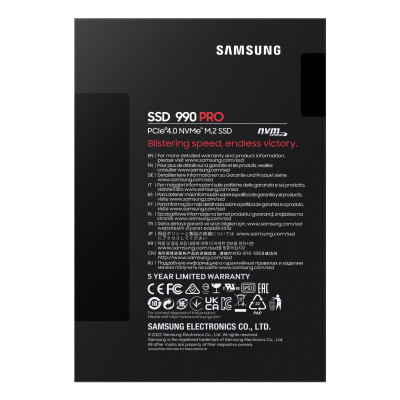 Samsung 990 PRO SSD M.2 1TB 2280 NVME PCIE 4.0 R/W 7450/6900 MB/S PS5 COM