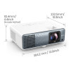 BenQ TK710STi Videoproiettore a Corto Raggio 3200 ANSI Lumen DLP UHD 4K (3840x2160) Compatibilità 3D Nero, Bianco ide