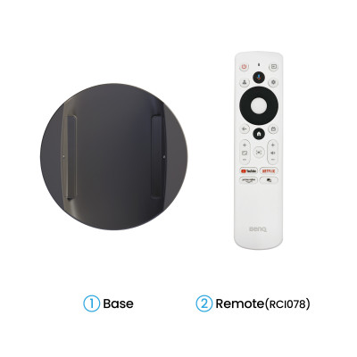 BenQ GV50 Standard Throw Projector, 500 ANSI Lumens, DLP, 1080p (1920x1080), White