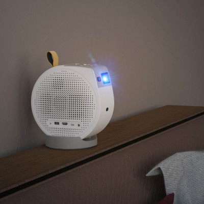 BenQ GV50 Standard Throw Projector, 500 ANSI Lumens, DLP, 1080p (1920x1080), White