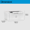 HP LaserJet M110w Black and White A4 Printer WIFI 22PPM 8000PG
