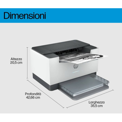 HP LaserJet M207dw Stampante Laser Monocromatica A4 Colore Bianco B/N A4 USB/LAN F/R 28PPM