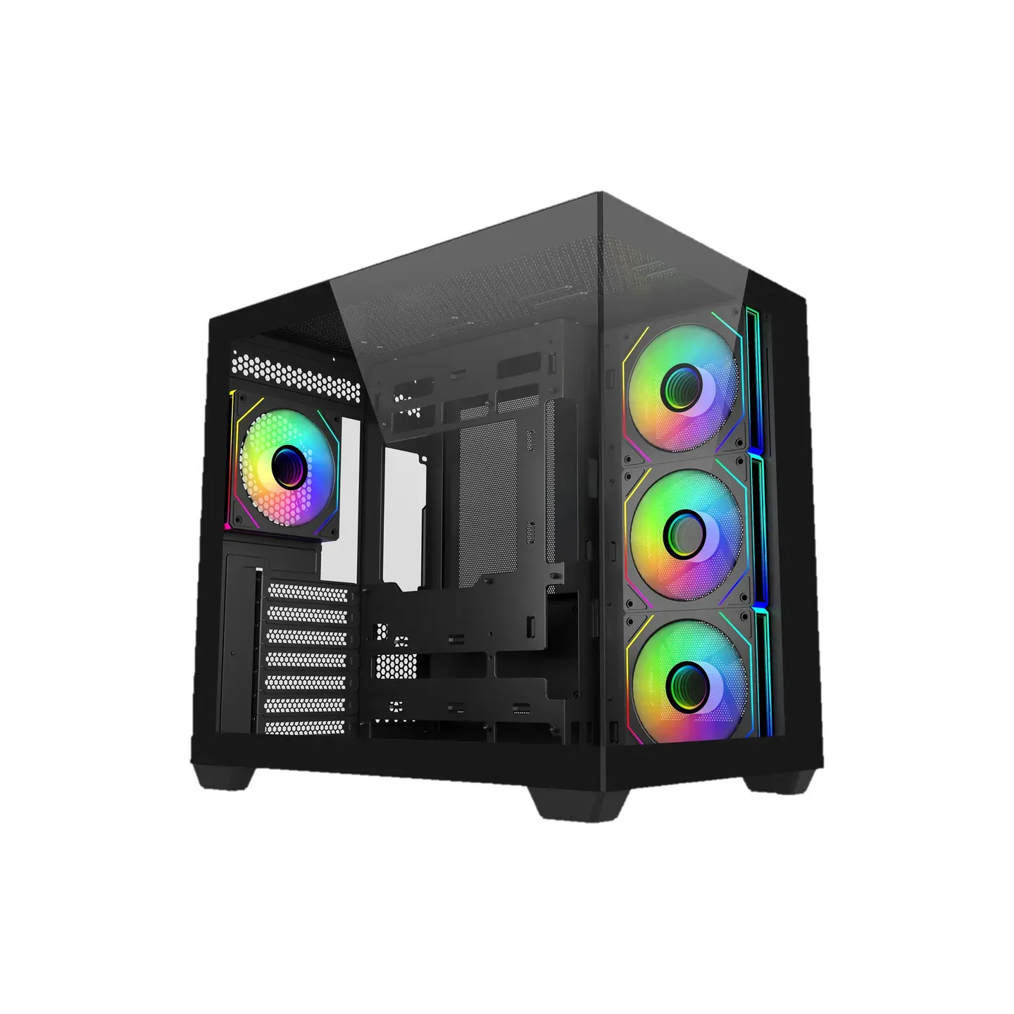 CASE MIDITOWER NO PSU ELITE 681BK VETRO FR SX - ATX MATX MITX - NERO - immagine prodotto