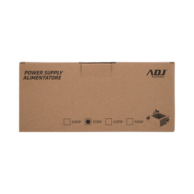 ADJ PC Power Supply PSU - Maximum Power 550W 3xSATA 1xPATA Fan 12cm Cable Length: 400mm ON/OFF Switch 20+4PIN PCI 6PIN