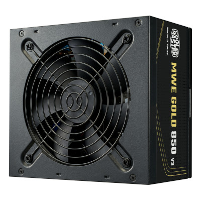 Cooler Master MWE GOLD 850 V3 Computer Power Supply PSU 850 W 24-pin ATX 80+ FAN 120MM 230V MWE Black