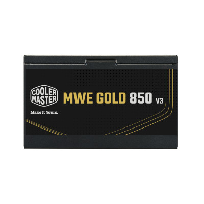 Cooler Master MWE GOLD 850 V3 Computer Power Supply PSU 850 W 24-pin ATX 80+ FAN 120MM 230V MWE Black