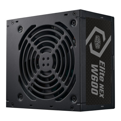Cooler Master Elite NEX 600 Watt 80 Plus 200-240V 24-pin ATX Active PFC Computer Power Supply PSU 1-FAN 120MM Black