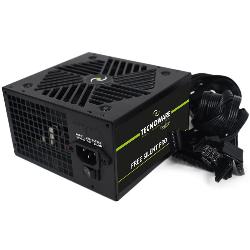 Tecnoware Free Silent Pro Power Supply PSU 650watt 12cm Fan 4xSata 2xMolex Together ON