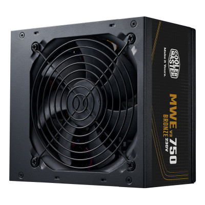 Cooler Master MWE Bronze 750 V3 230V Computer Power Supply 750 W 24-pin ATX Bronze 80+ No Modular 120MM Black