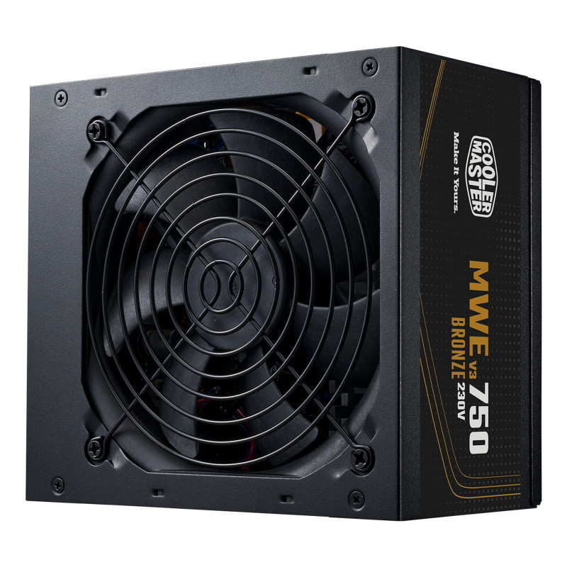 Cooler Master MWE Bronze 750 V3 230V Computer Power Supply 750 W 24-pin ATX Bronze 80+ No Modular 120MM Black