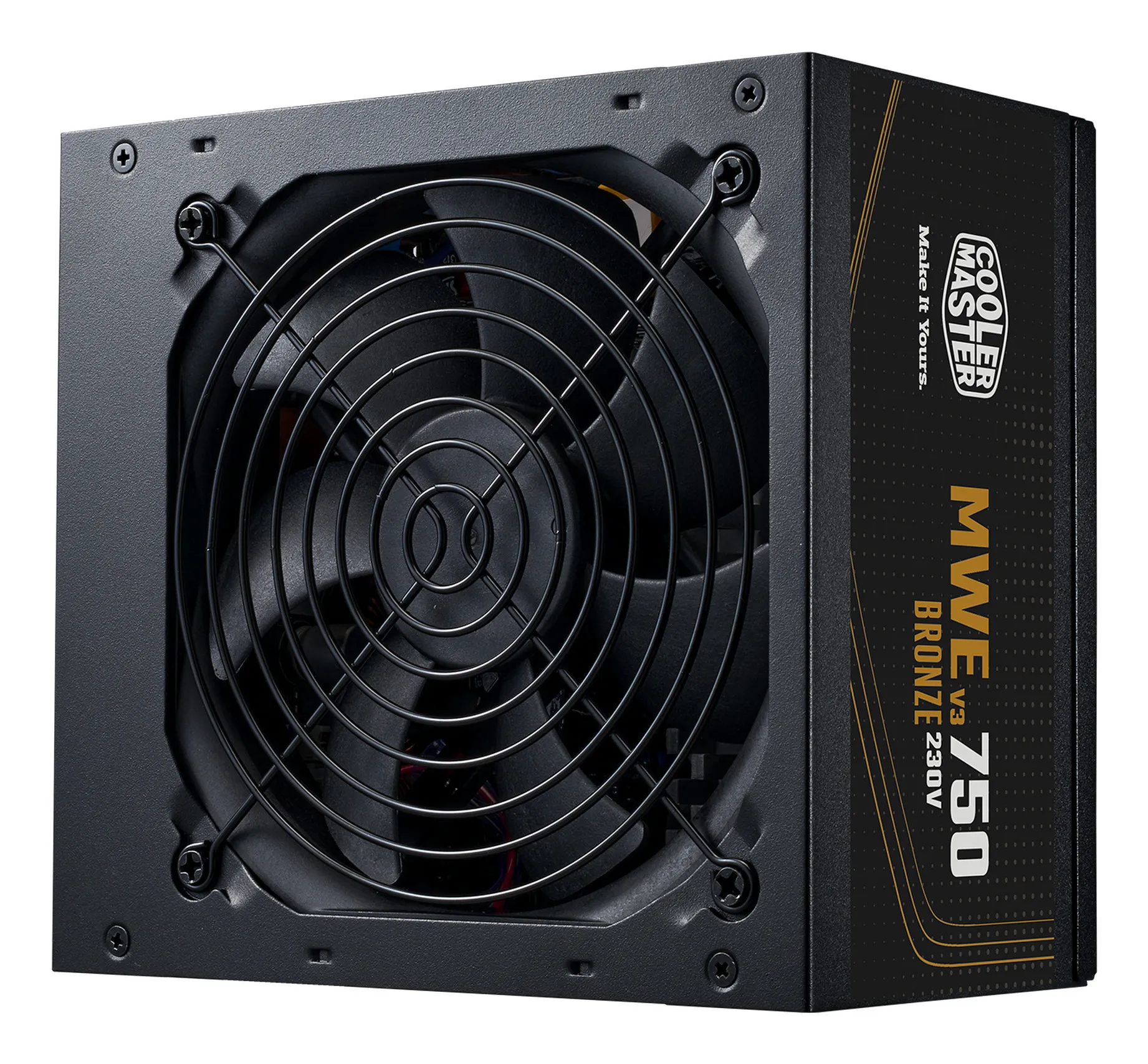 ALIMENTATORE 750W BRONZE 80+ NO MOD NO MODULARE 120MM V3 230V MWE ATX - immagine prodotto