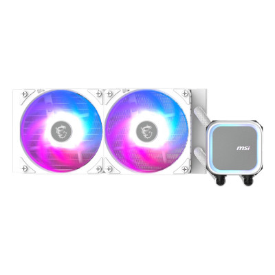 MSI MAG Coreliquid A13 240 WHITE Liquid Cooler for Motherboard, 12cm SKT Processor LGA 1700/1851/AM5/AM4 White