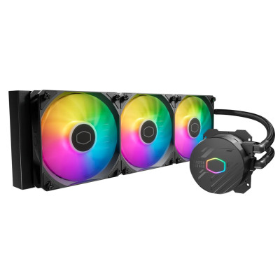 Cooler Master MasterLiquid 360L Core Heatsink ARGB New Gen S Dual Chamber Pump Expanded Radiator Surface 120mm ARGB Fans