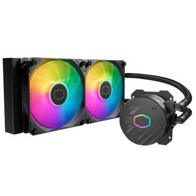 Cooler Master MasterLiquid 240L Core Heatsink ARGB New Gen S Dual Chamber Pump Expanded Radiator Surface 120mm ARGB Fans