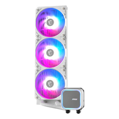MSI MAG Coreliquid A13 360W Liquid Cooler for Motherboard, 12cm Processor SKT LGA 1700/1851/AM5/AM4 White 1pcs