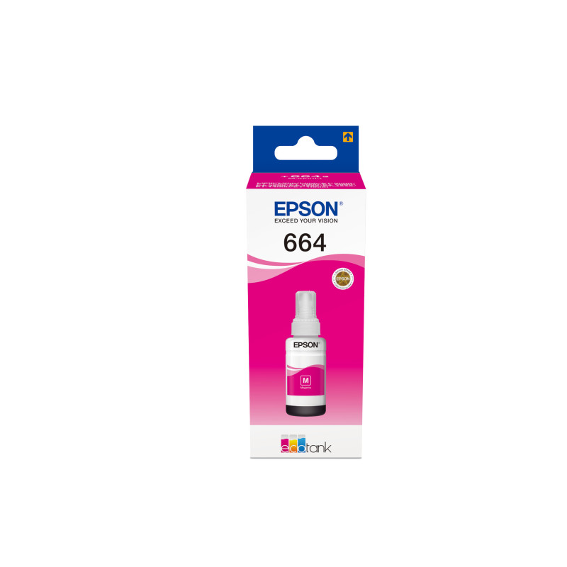 Epson 664 C13T664340 EcoTank Magenta Ink Bottle 70 ml 7,500 Pages