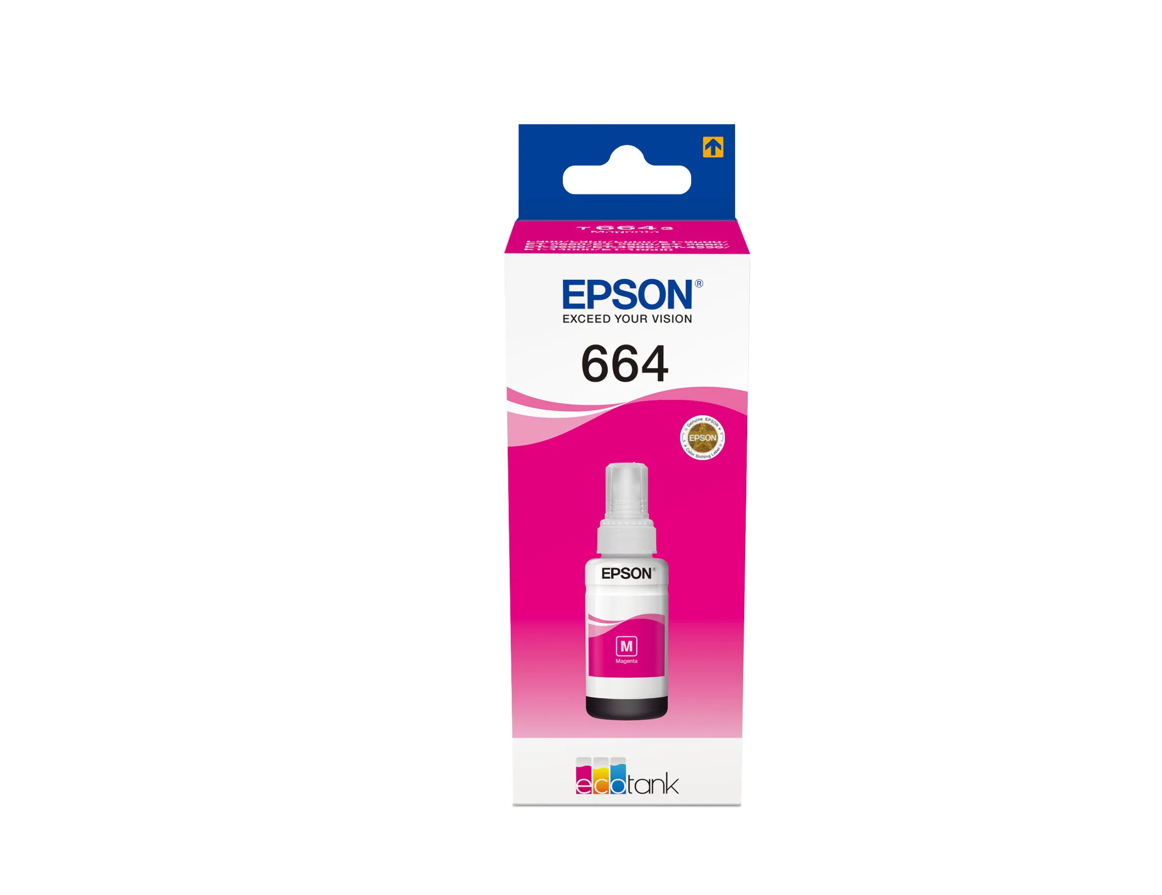Epson 664 C13T664340 EcoTank Magenta Ink Bottle 70 ml 7,500 Pages