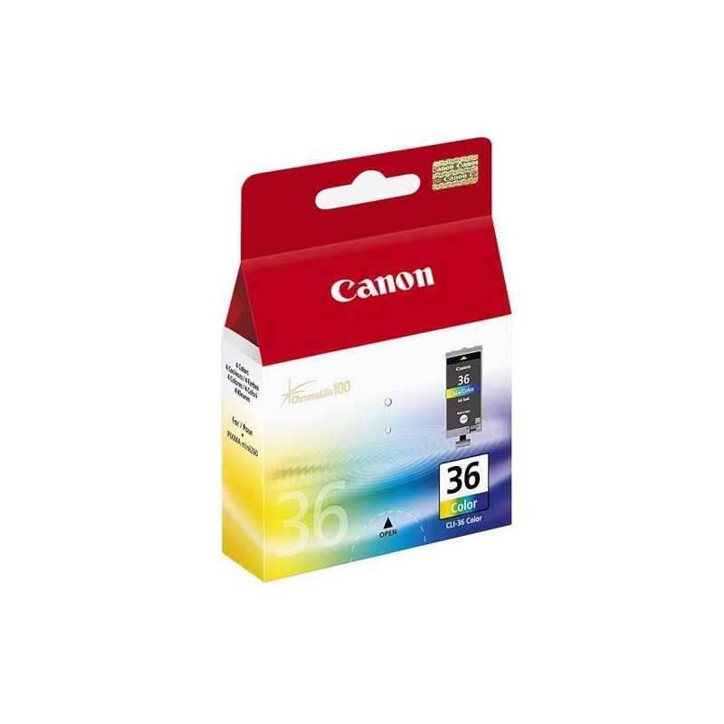 Canon CLI-36 Original Ink Cartridge Cyan Magenta Yellow CMY 12 ml 249 Pages