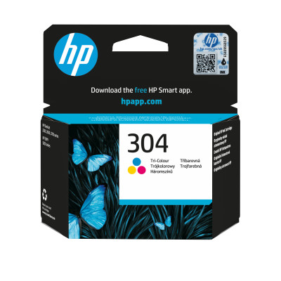HP 304 Original Tri-Color Ink Cartridge CMY 2 ml 100 Pages
