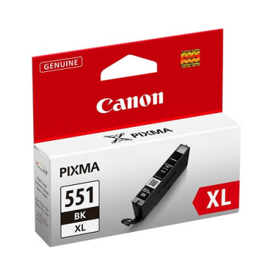 Canon CLI-551BK XL w/sec Ink Cartridge 1 pc Original High Yield (XL) Black for Photo 11 ml