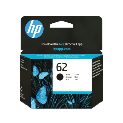 HP 62 Original Black Ink Cartridge 4 ml 200 Pages