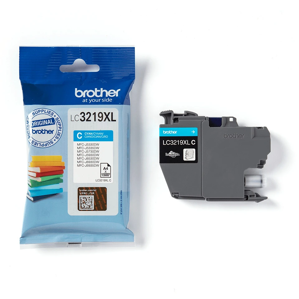 Brother LC3219XLC Ink Cartridge 1 pc Original High Yield (XL) Cyan 1,500 Pages