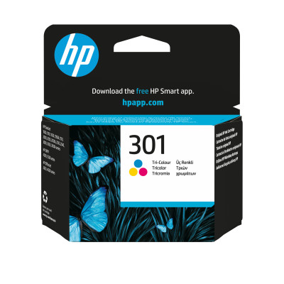 HP 301 Original Tri-Color Ink Cartridge CMY 3 ml 190 Pages