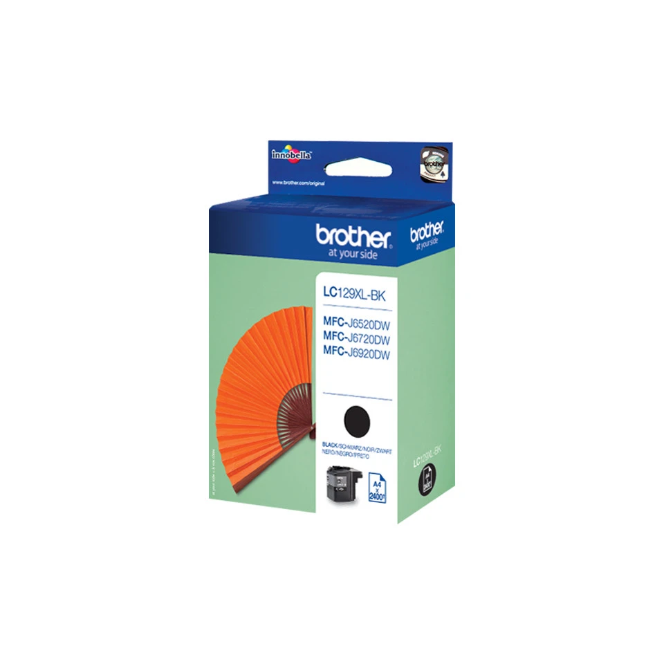 Brother LC129XL-BK Black Inkjet Cartridge 2,400 Pages