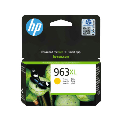 HP 963XL Y High Yield Original Ink Cartridge Yellow 1,600 Pages
