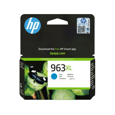 HP 963XL C High Yield Original Ink Cartridge Cyan 1,600 Pages