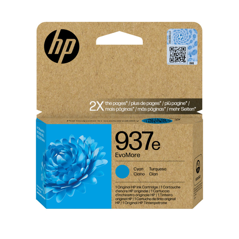 HP 937e M EvoMore Original Magenta Ink Cartridge 1,650 Pages