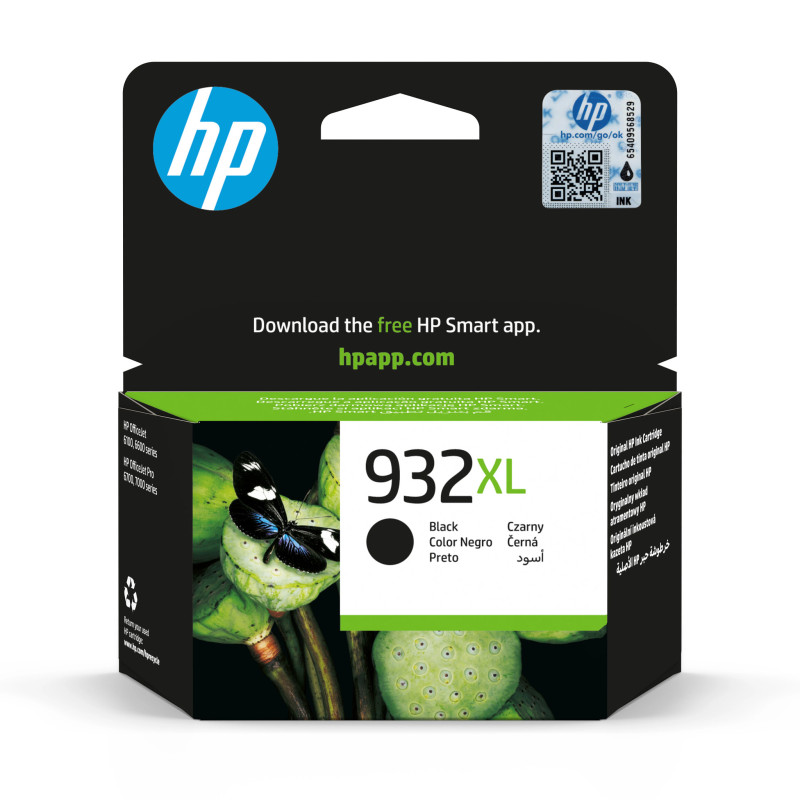 HP 932XL BK High Yield Black Original Ink Cartridge 1,000 Pages