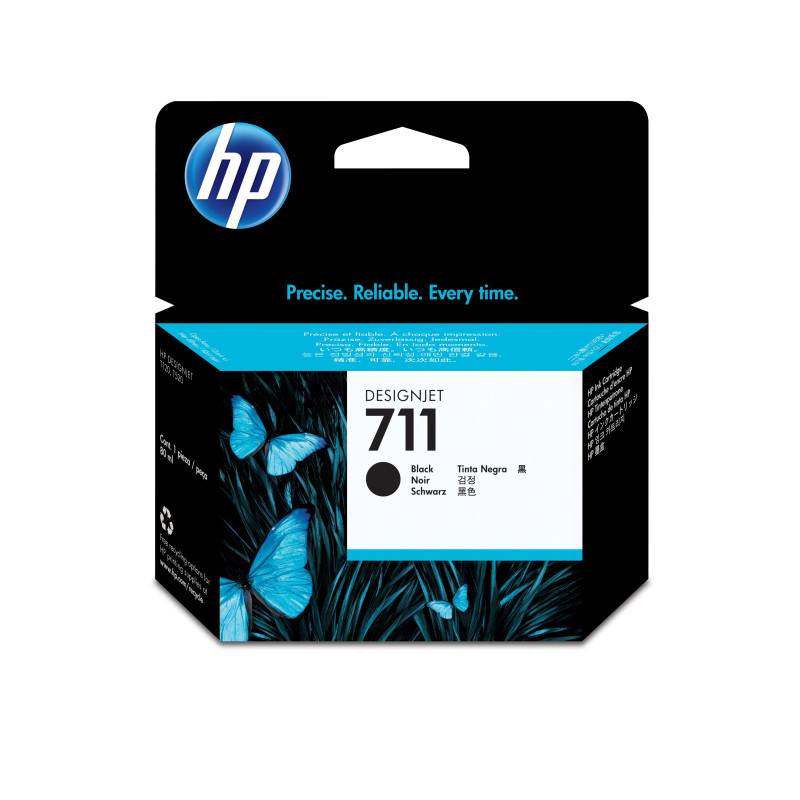 HP DesignJet 711 CZ133A 80ml Black Ink Cartridge